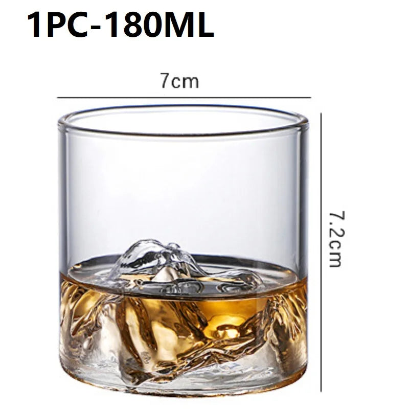 Creative Iceberg Design Whiskey Glass 3D Japanese Mountain Whisky Rock Glasses